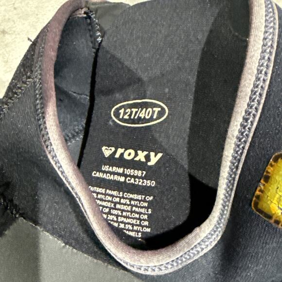 Roxy Women's Full Wetsuit 4/3mm Syncro GBS Back Zip Suit Size 12T/40T 53” Tall - Picture 5 of 8